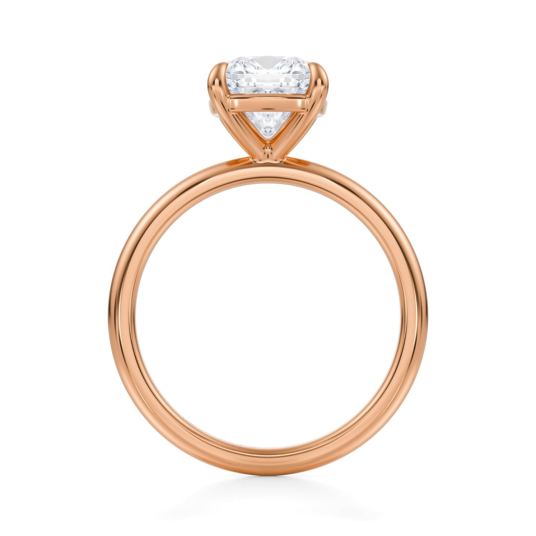 Cushion Martini Basket Solitaire Ring (1.00-1.15 Carat F-VS2)