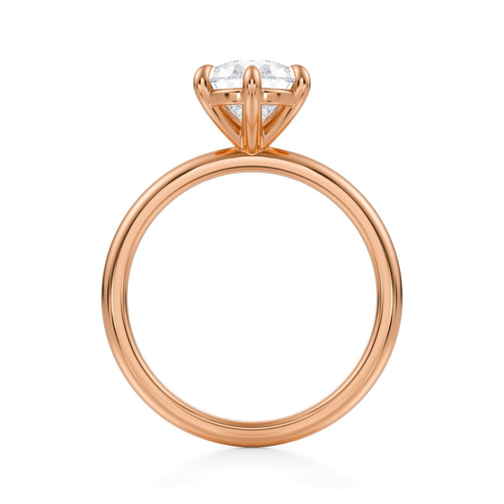 Pear Martini Basket Solitaire Ring (1.00-1.15 Carat F-VS2)