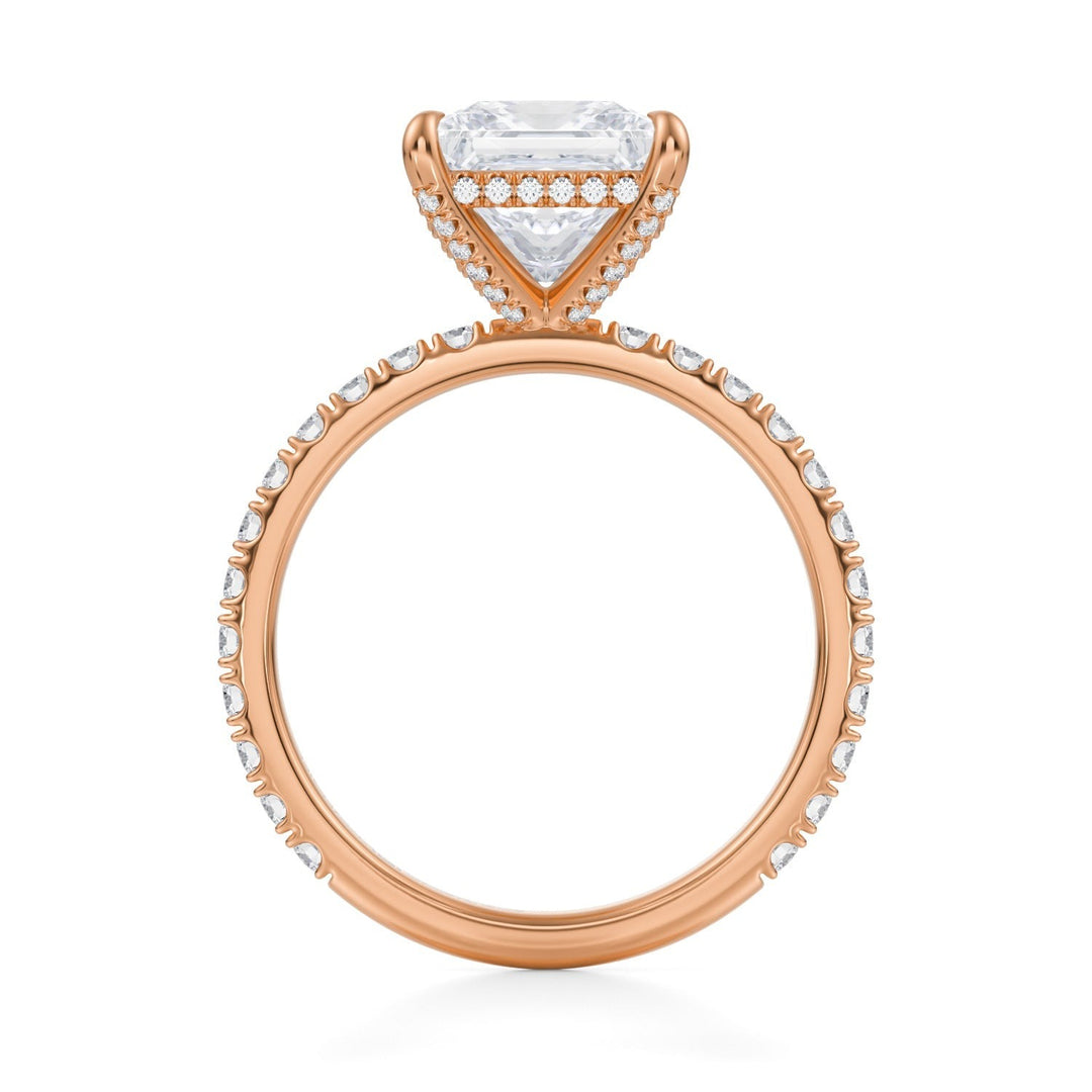 Princess Pave Basket With Pave Ring (1.00-1.15 Carat F-VS2)