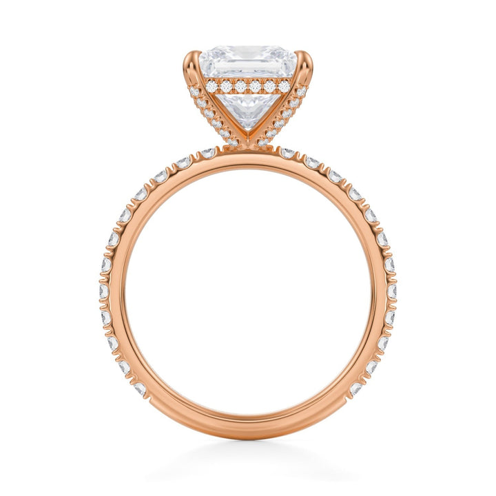 Princess Pave Basket With Pave Ring (1.00-1.15 Carat F-VS2)