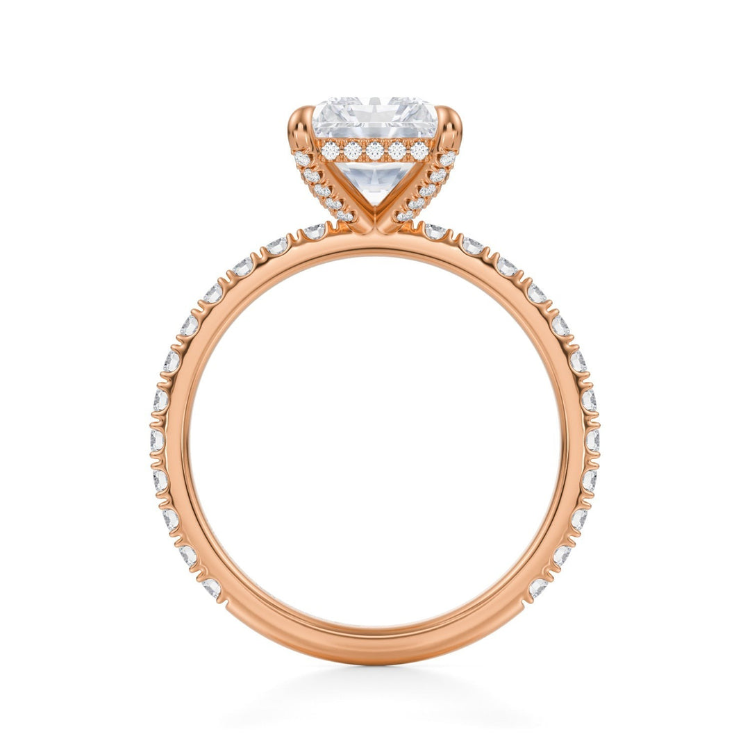 Radiant Pave Basket With Pave Ring (1.00-1.15 Carat F-VS2)