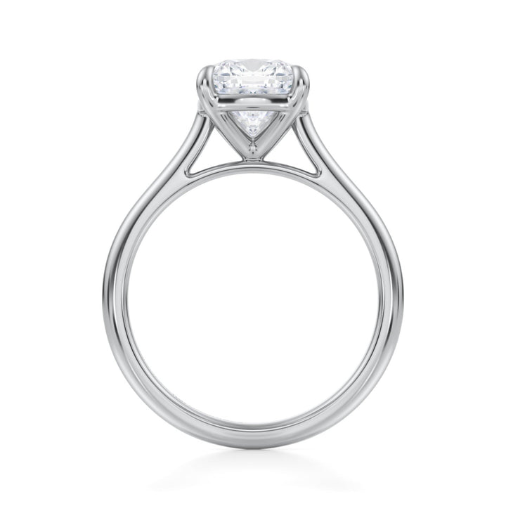 Cushion Classic Cathedral Ring (1.00-1.15 Carat F-VS2)