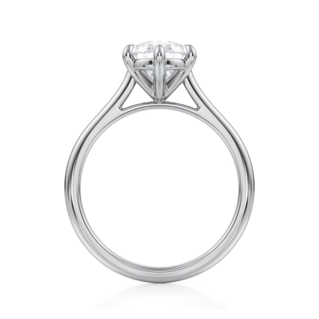 Pear Classic Cathedral Ring (1.00-1.15 Carat F-VS2)