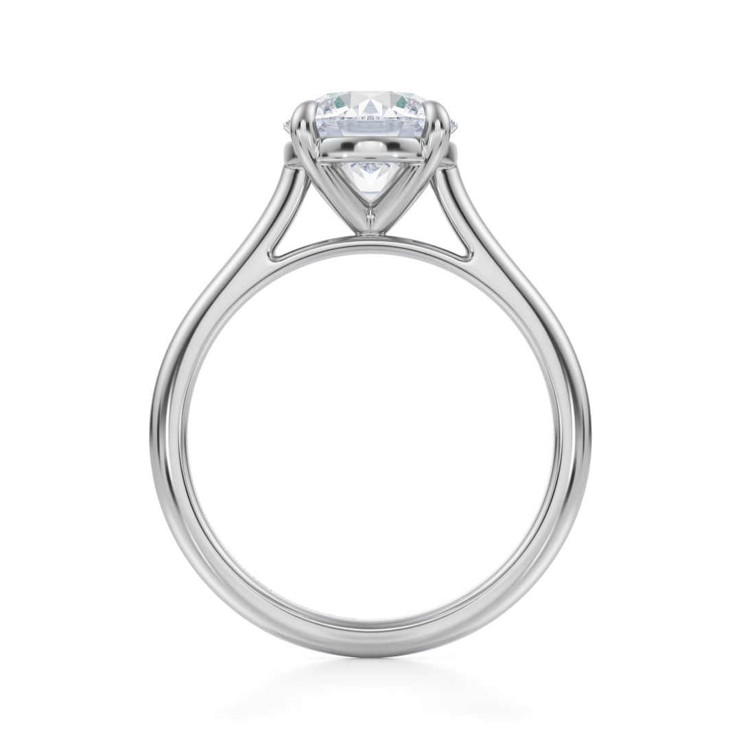 Round Classic Cathedral Ring (1.00-1.15 Carat F-VS2)