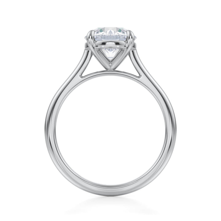 Round Classic Cathedral Ring (1.00-1.15 Carat F-VS2)