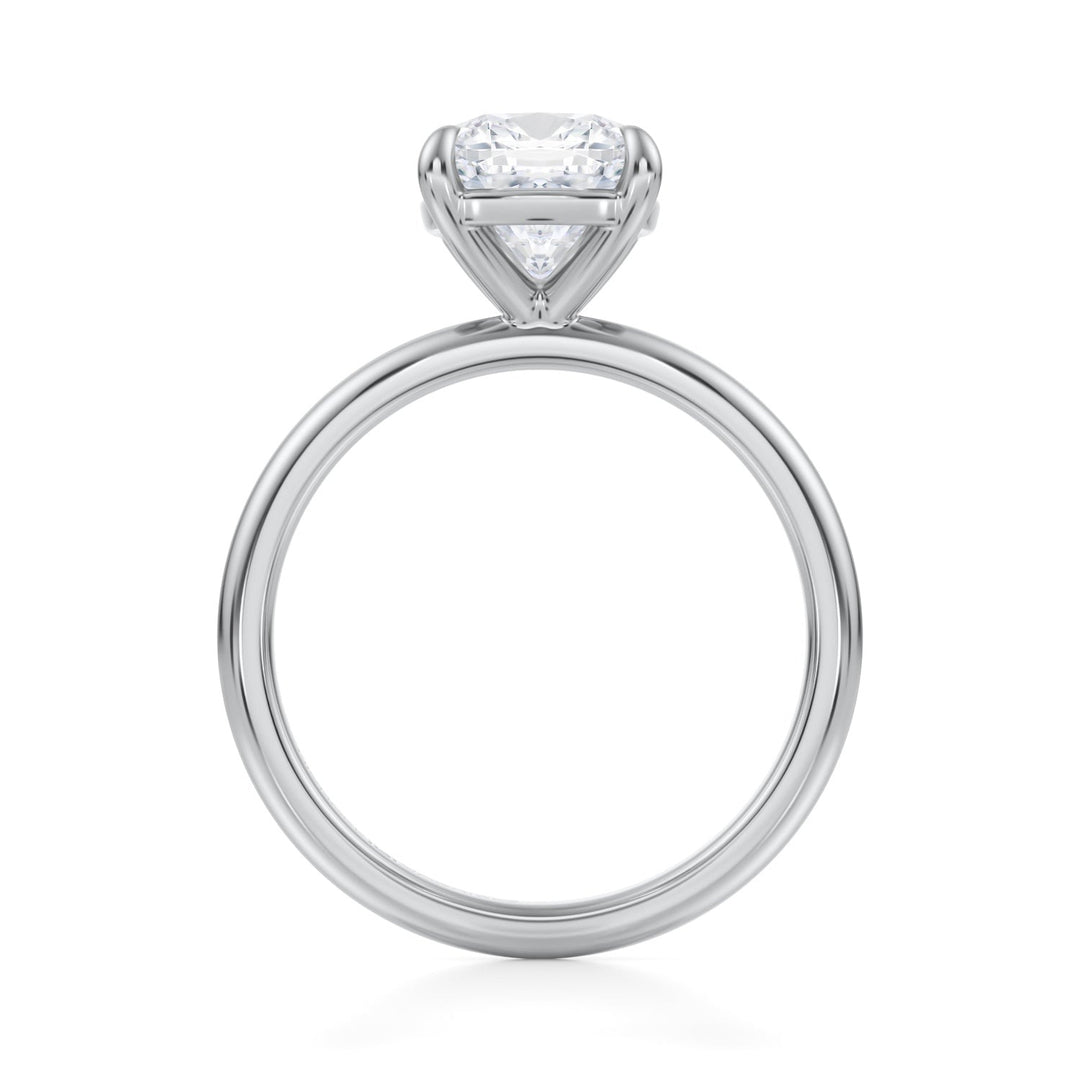 Cushion Martini Basket Solitaire Ring (1.00-1.15 Carat F-VS2)