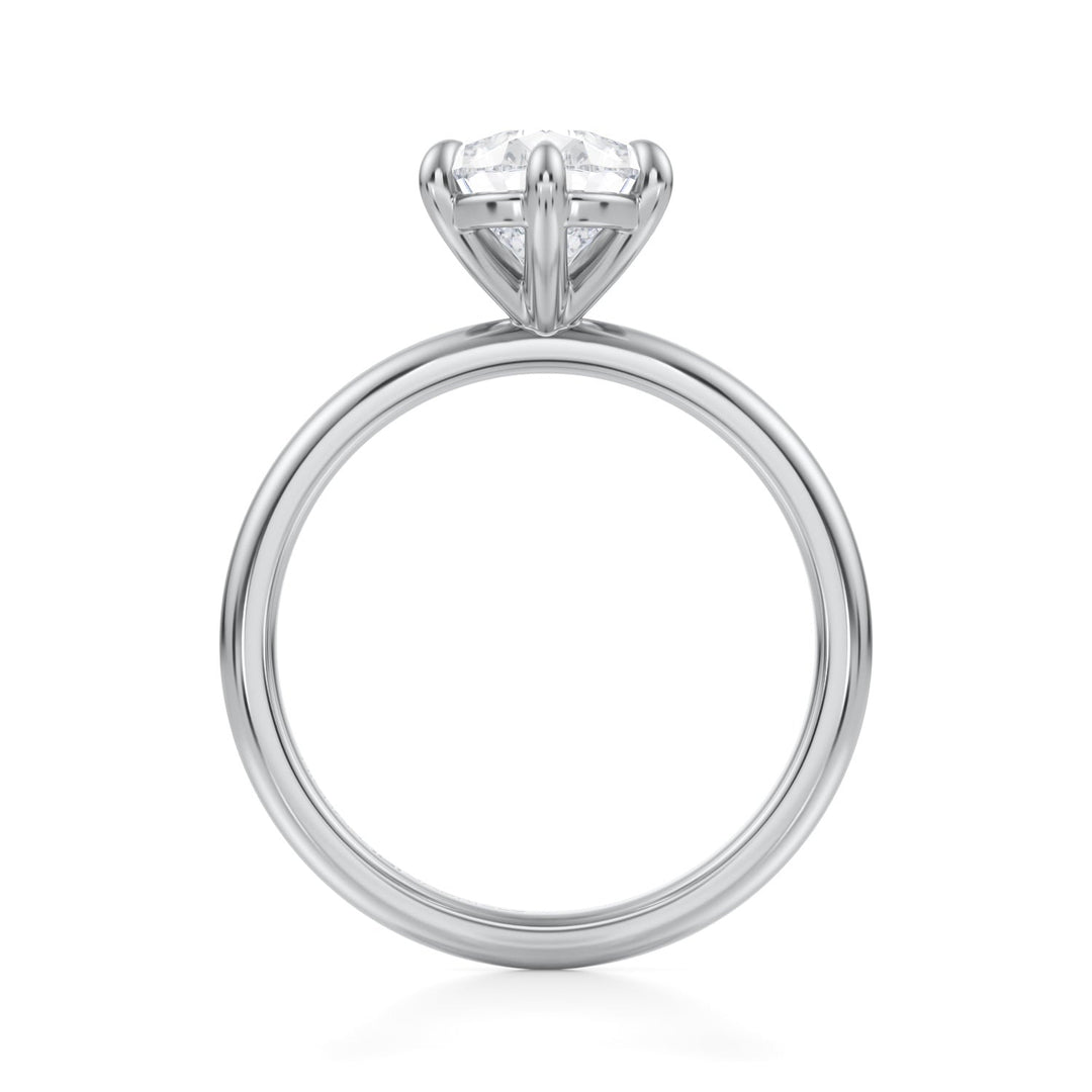 Pear Martini Basket Solitaire Ring (1.00-1.15 Carat F-VS2)