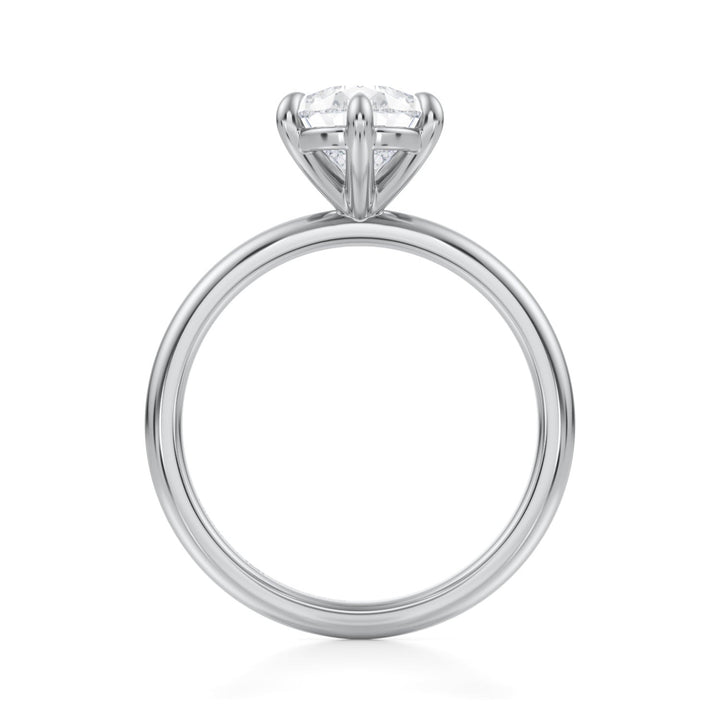 Pear Martini Basket Solitaire Ring (1.00-1.15 Carat F-VS2)