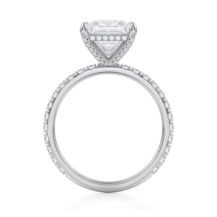 Princess Pave Basket With Pave Ring (1.00-1.15 Carat F-VS2)