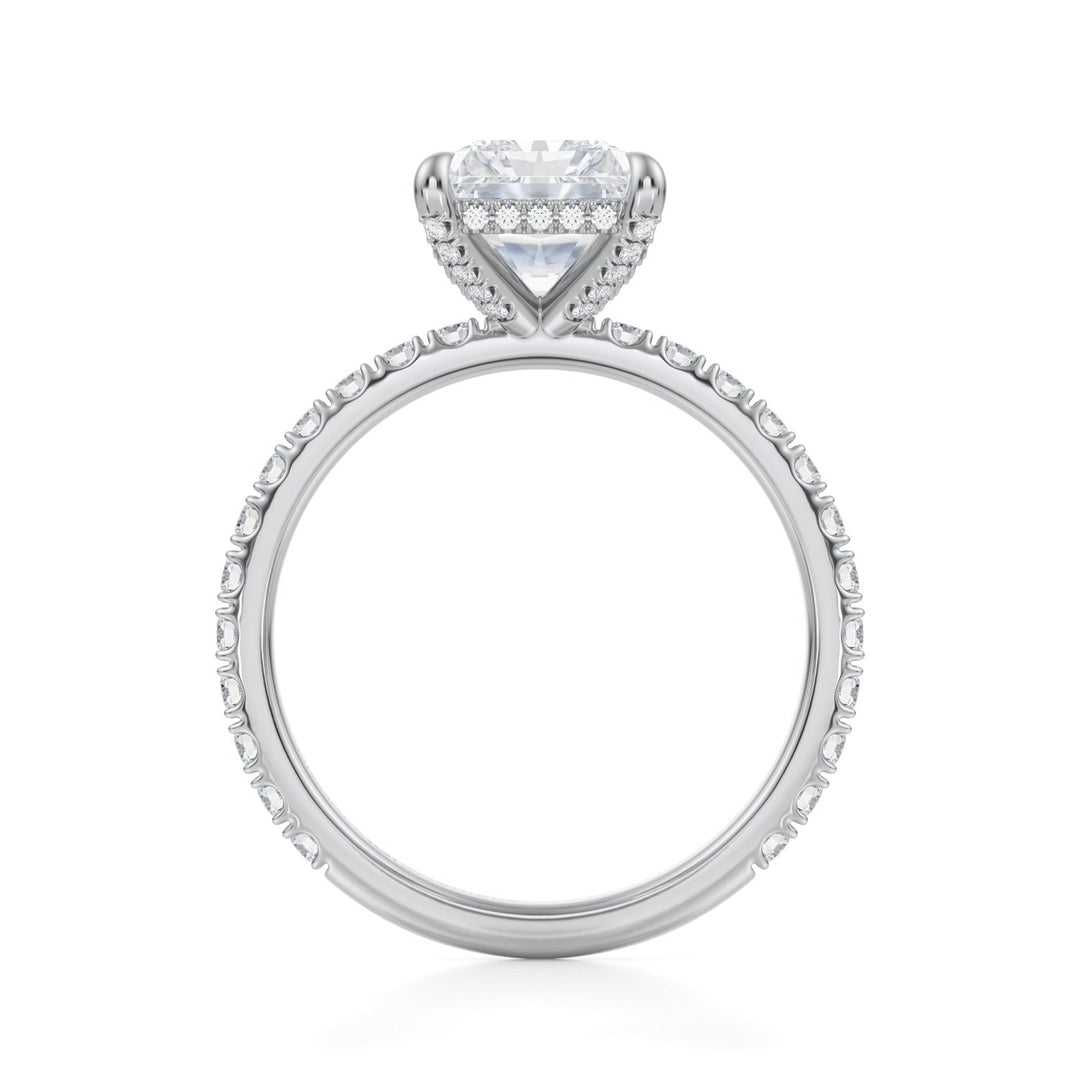 Radiant Pave Basket With Pave Ring (1.00-1.15 Carat F-VS2)