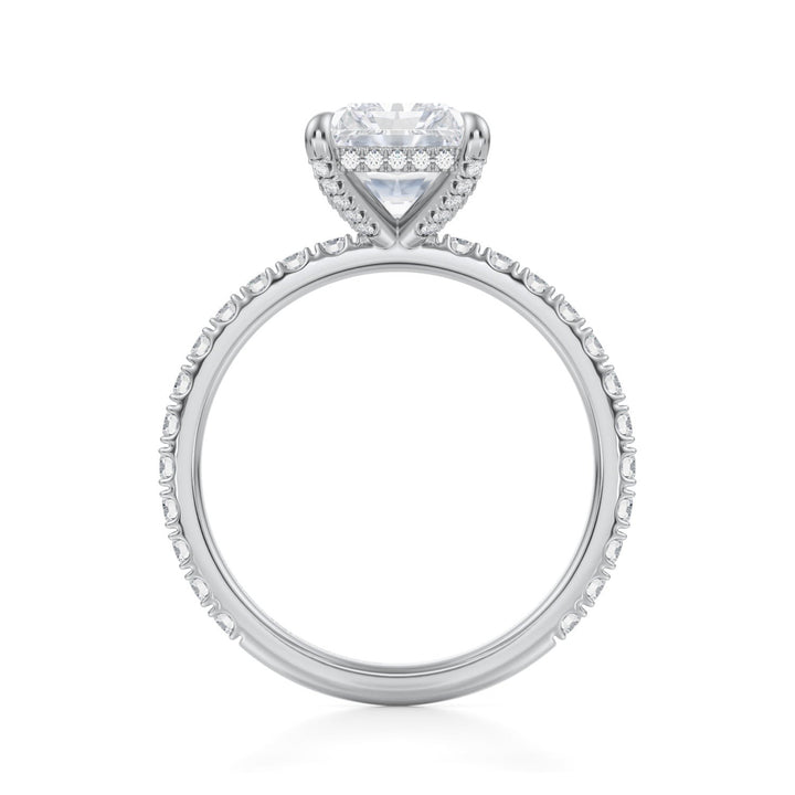 Radiant Pave Basket With Pave Ring (1.00-1.15 Carat F-VS2)