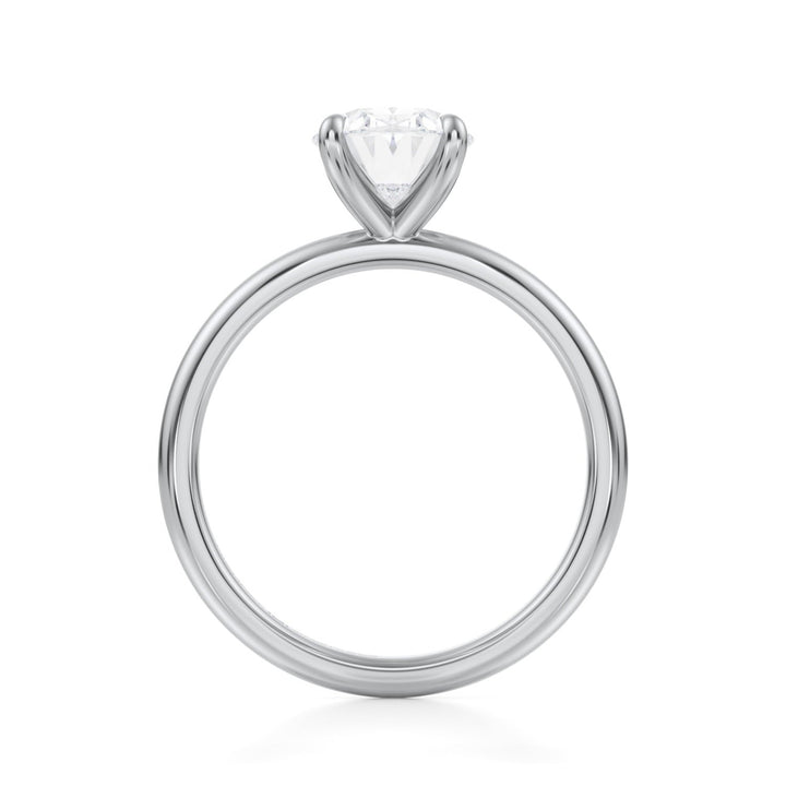 Oval Classic Solitaire Ring (1.00-1.15 Carat F-VS2)