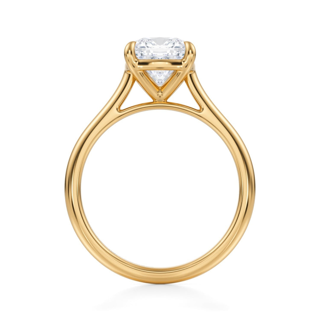 Cushion Classic Cathedral Ring (1.00-1.15 Carat F-VS2)