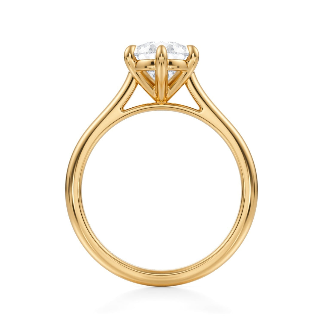 Pear Classic Cathedral Ring (1.00-1.15 Carat F-VS2)