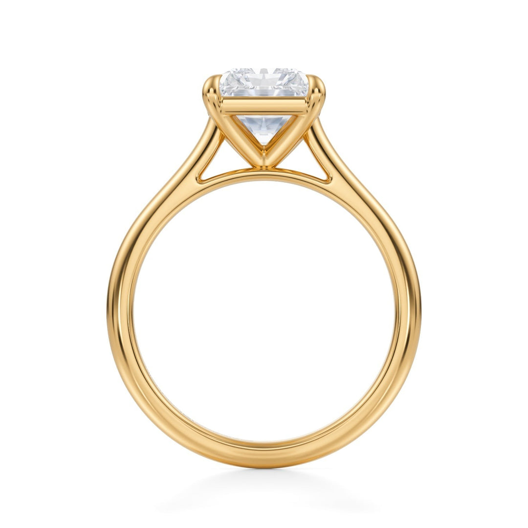 Radiant Classic Cathedral Ring (1.00-1.15 Carat F-VS2)