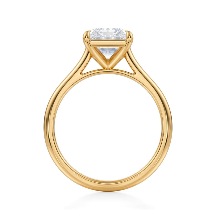 Radiant Classic Cathedral Ring (1.00-1.15 Carat F-VS2)