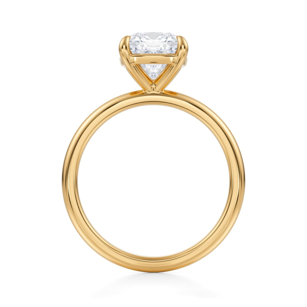 Cushion Martini Basket Solitaire Ring (1.00-1.15 Carat F-VS2)