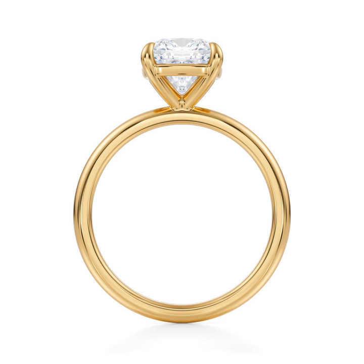 Cushion Martini Basket Solitaire Ring (1.00-1.15 Carat F-VS2)