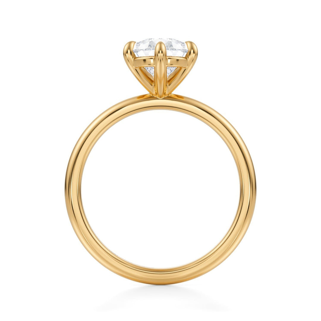 Pear Martini Basket Solitaire Ring (1.00-1.15 Carat F-VS2)