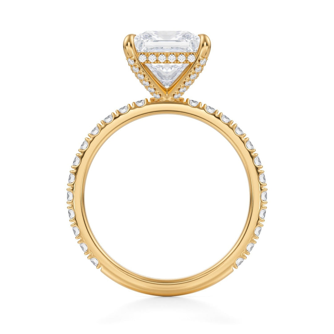 Princess Pave Basket With Pave Ring (1.00-1.15 Carat F-VS2)