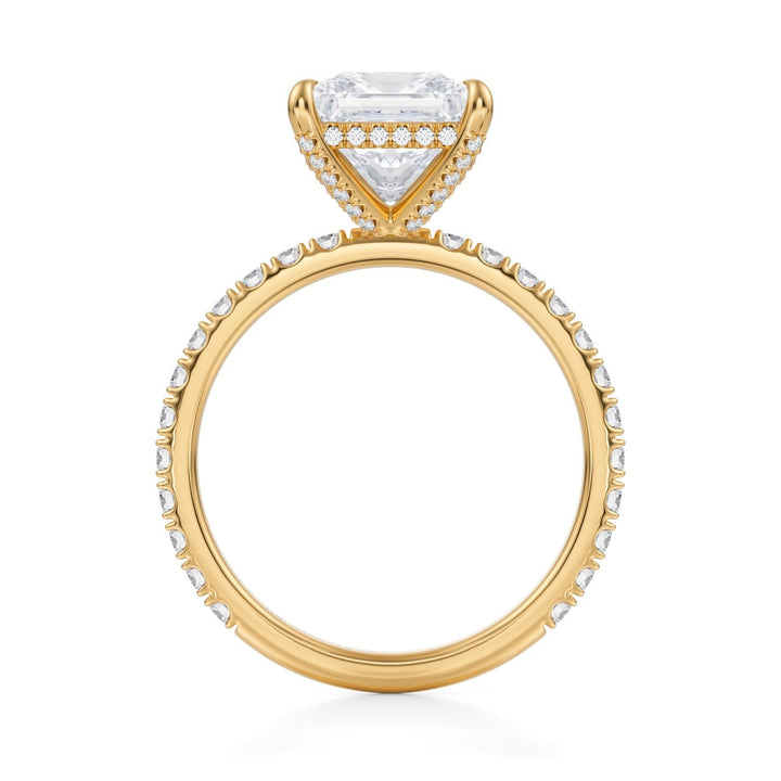 Princess Pave Basket With Pave Ring (1.00-1.15 Carat F-VS2)