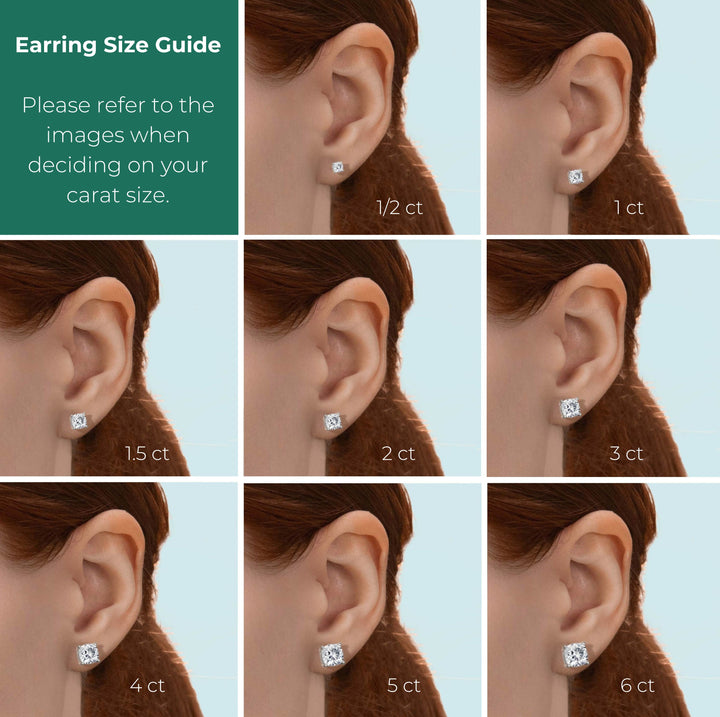 Cushion Stud Earrings