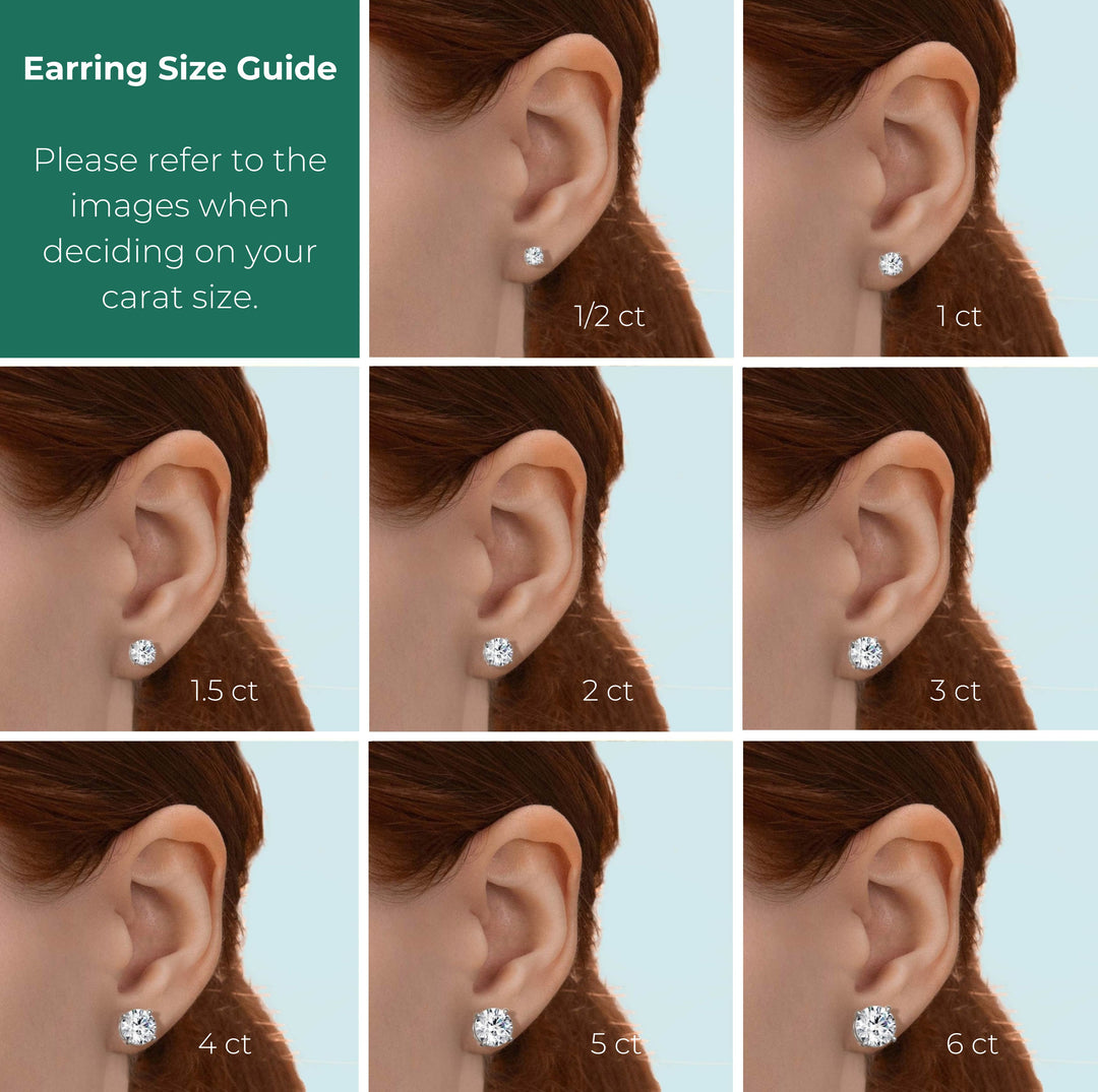 Round Stud Earrings