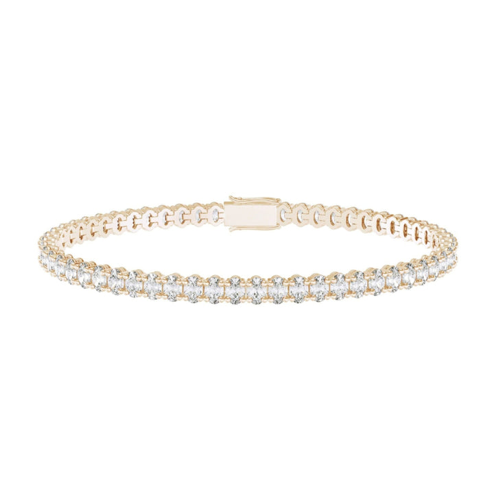 Oval 4 Claw Tennis Bracelet