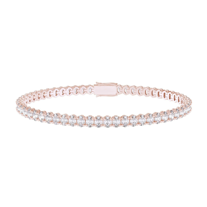 Oval 4 Claw Tennis Bracelet