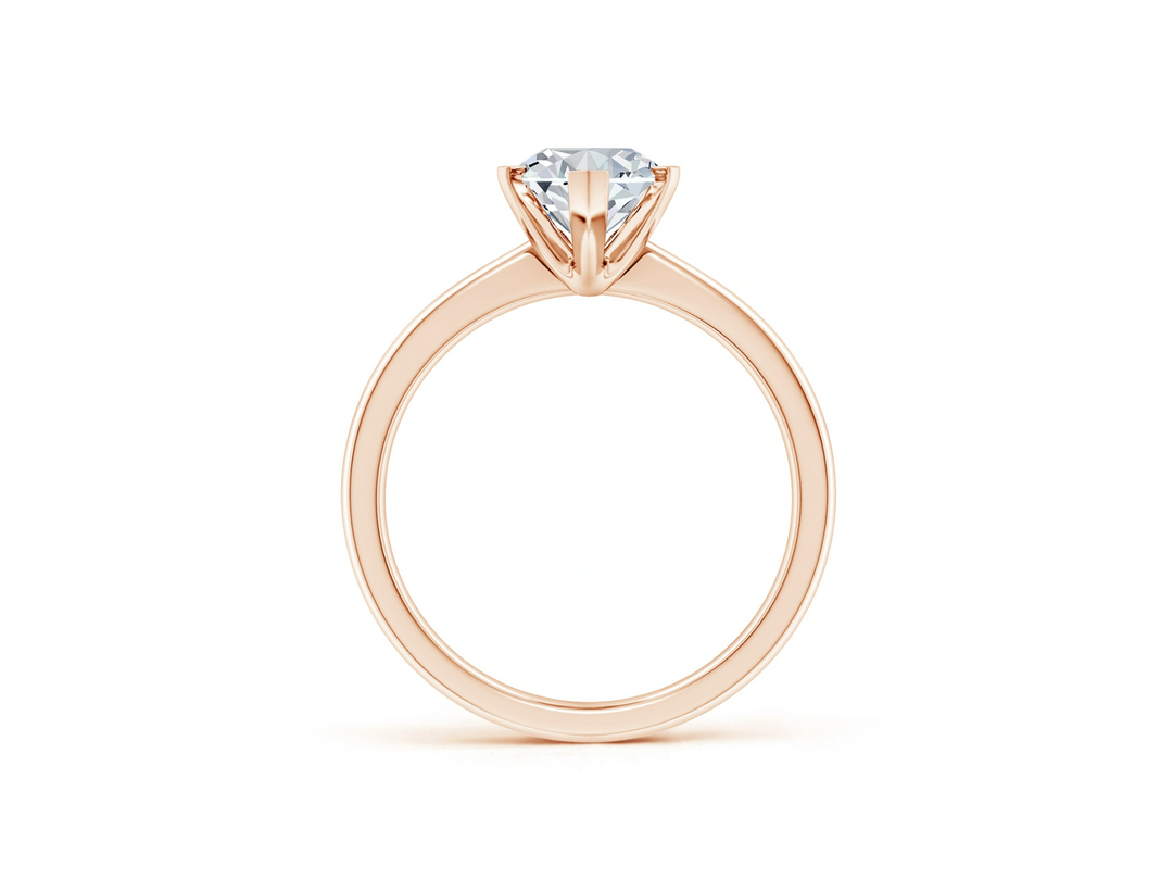 Marquise Tapered Shank Solitaire Engagement Ring