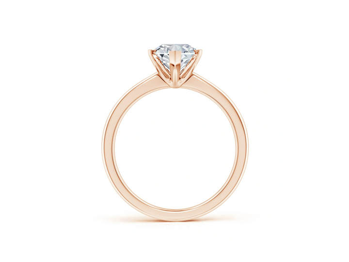 Marquise Tapered Shank Solitaire Engagement Ring