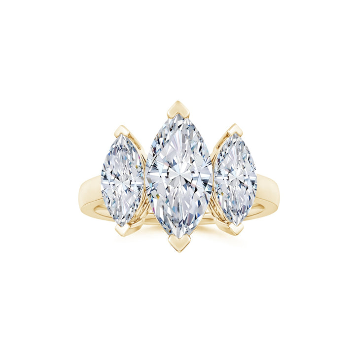 Marquise Three Stone Classic Engagement Ring