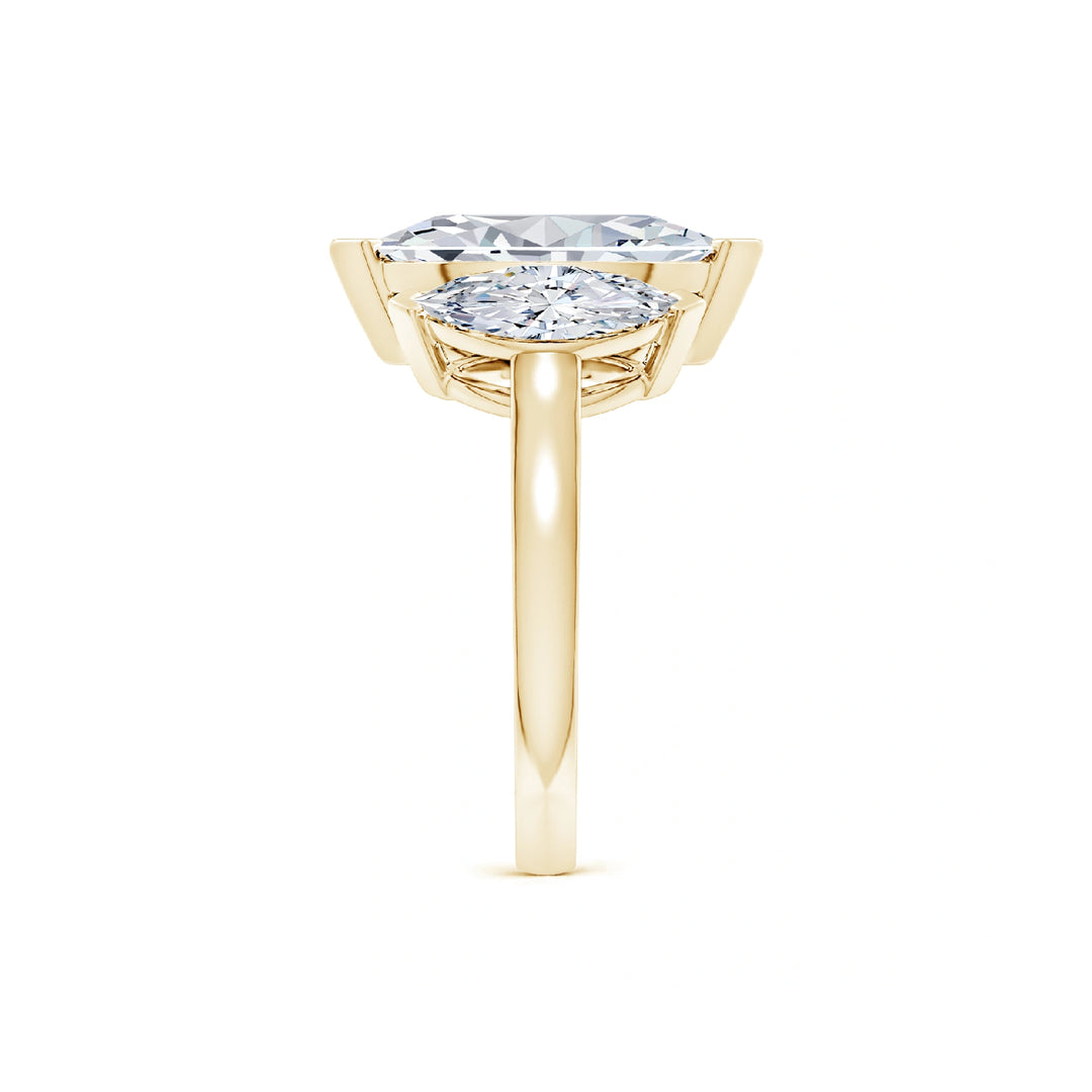 Marquise Three Stone Classic Engagement Ring