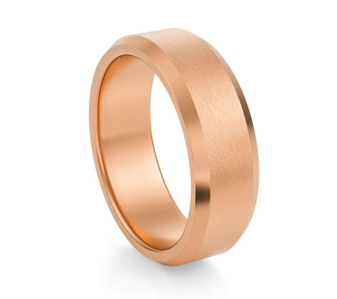 Beveled Wedding Ring