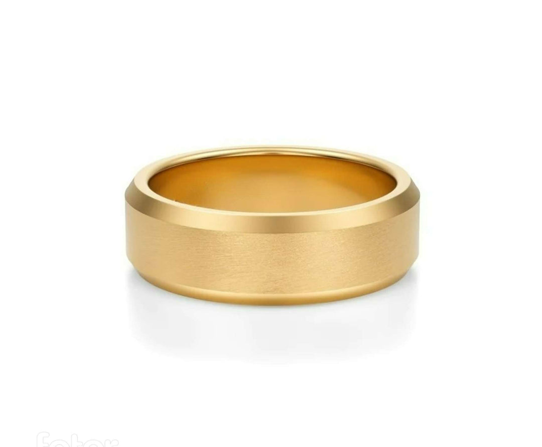 Beveled Wedding Ring