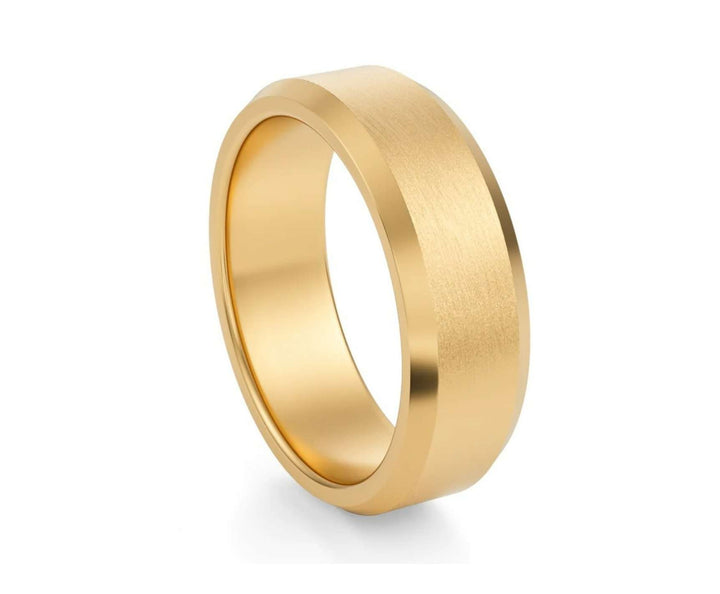 Beveled Wedding Ring