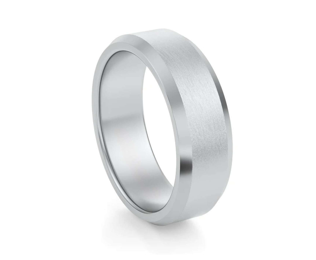 Beveled Wedding Ring