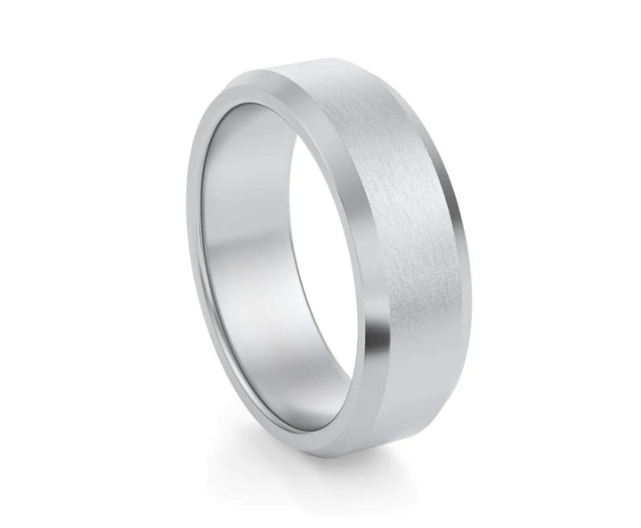 Beveled Wedding Ring